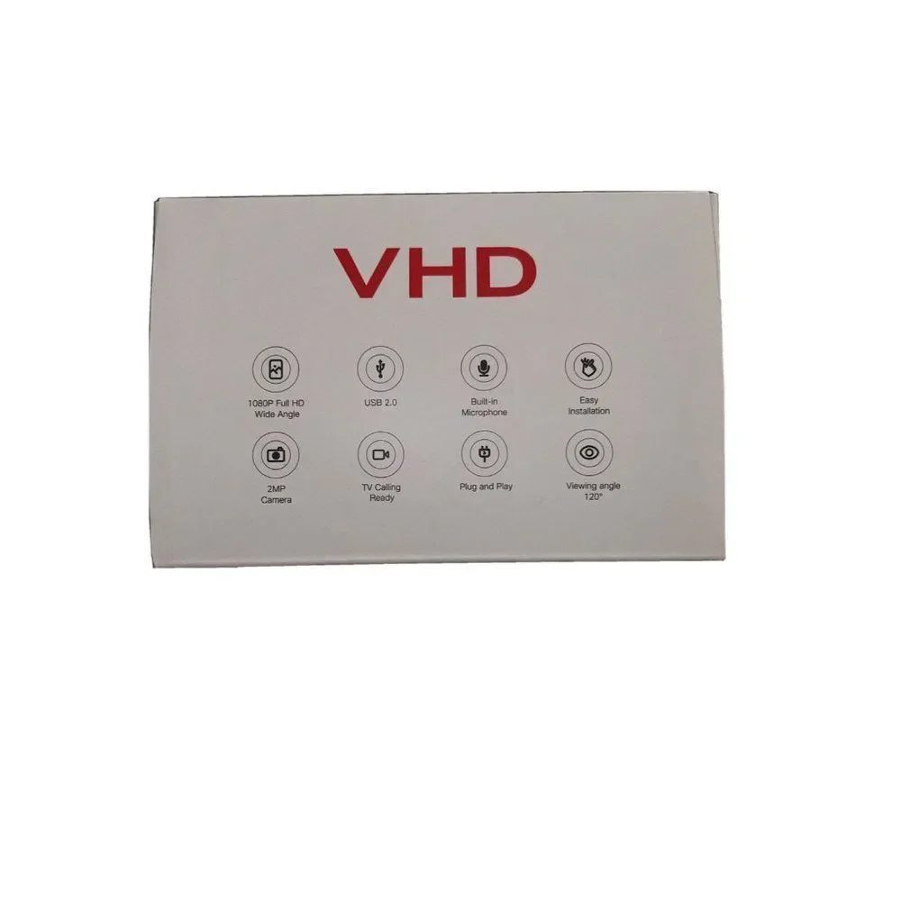 New VHD J1702C 1080p Full HD Wide Angle 2MP Webcam USB With Microphone ValueHD